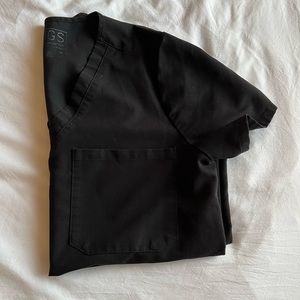 Figs catarina scrub top M black